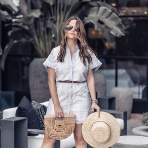 ⚡️SALE⚡️Madewell Central Shirt Dress rawley stripe